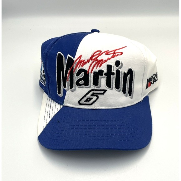 AJD Other - Vintage Mark Martin #6 AJD Snapback Hat Valvoline Nascar Roush Racing Cap